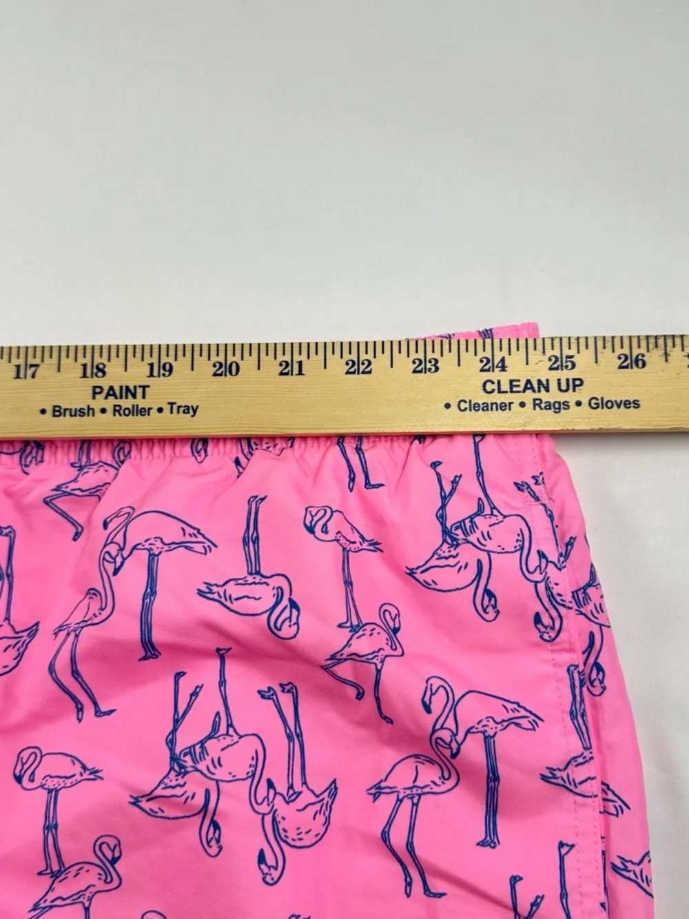 Old Navy Men's Flamingo Swim Trunks Pink Blue 4XL Big & Tall NWOT Lined